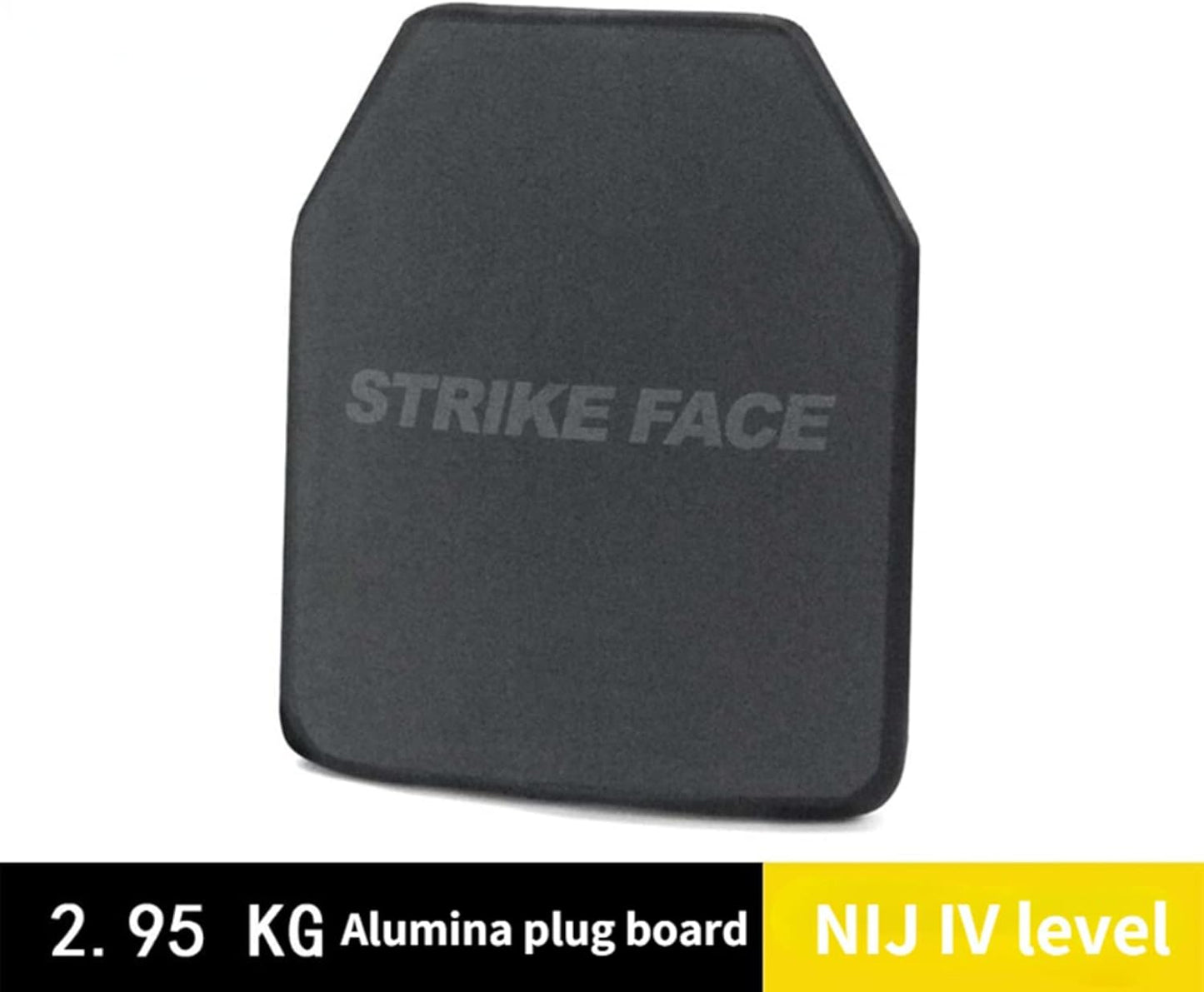 Panneau Pare-balles NIJ IV-Plaque balistique en céramique d'alumine + PE Seule Plaque d'insertion Protection Dorsale de Poitrine Protection Pare-balles