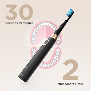 Brosse à dents électrique Fairywill FW-508 à ultrasons – Rechargeable, Minuteur, 5 Modes, Charge rapide, 8 têtes pour adultes - BLACKBEARD OUTDOOR INDUSTRIES