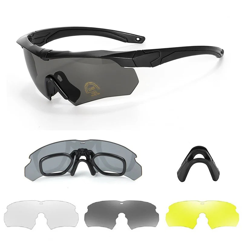 Lunettes Tactiques Polarisées – Set 3 Verres Interchangeables - BLACKBEARD OUTDOOR INDUSTRIES