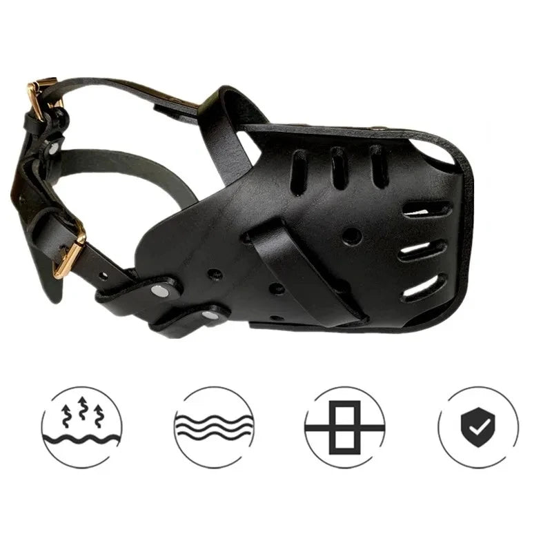 Muselière Panier en Cuir pour Chien – Anti-Morsure et Dressage | Pour Berger Allemand, Doberman, K9 Ma boutique
