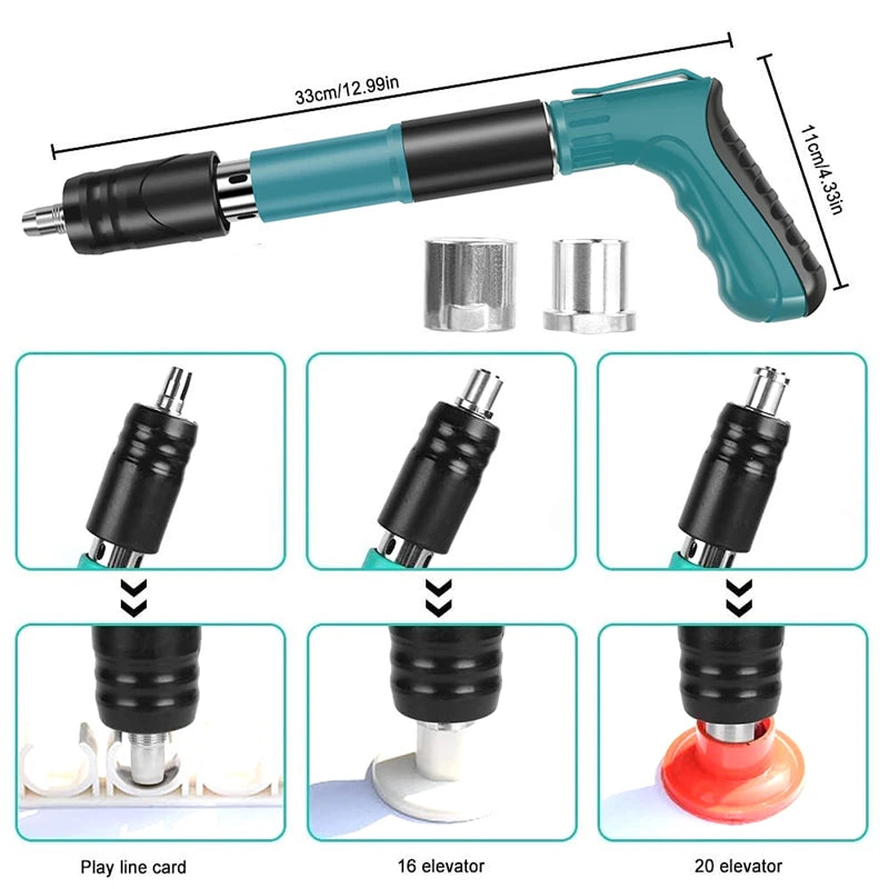 Mini Pistolet à Clous en Acier - 100 Clous + Boîte Plastique | Outil Manuel pour Perforation et Fixation Murale BLACKBEARD OUTDOOR INDUSTRIES