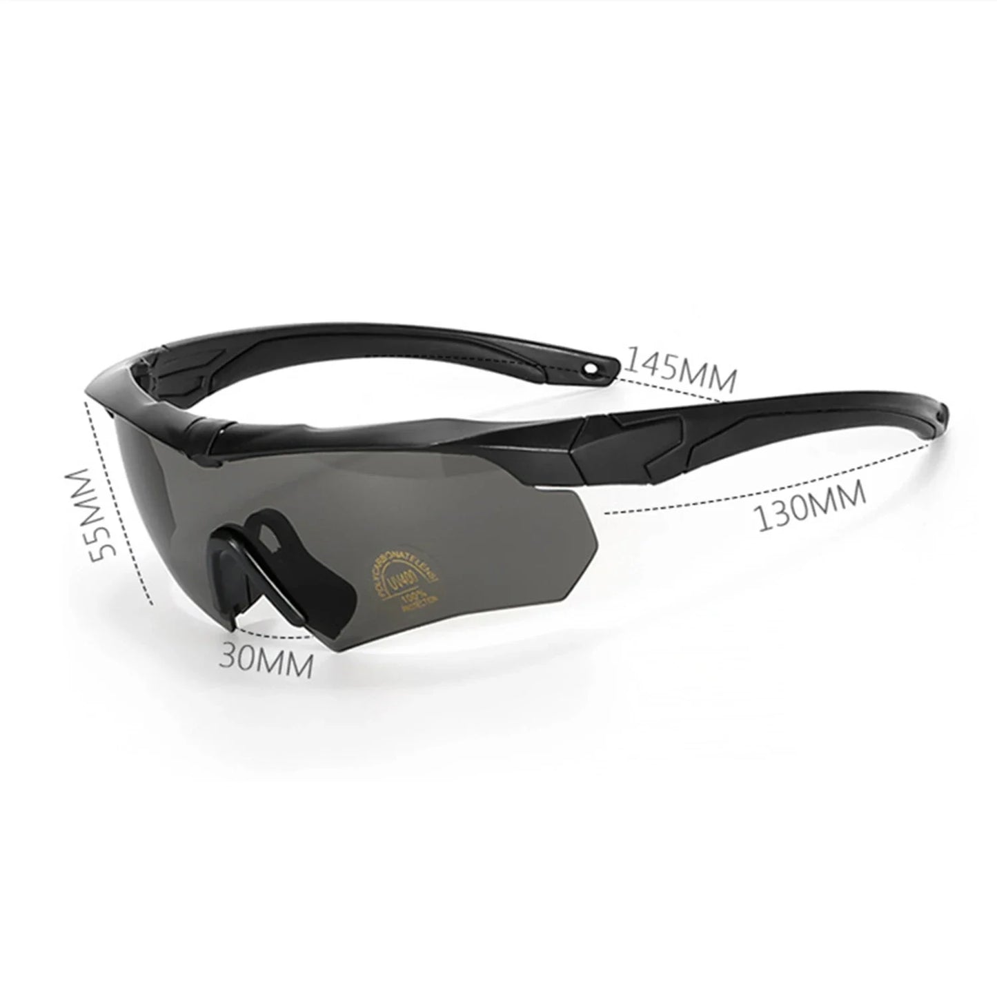 Lunettes Tactiques Polarisées – Set 3 Verres Interchangeables - BLACKBEARD OUTDOOR INDUSTRIES