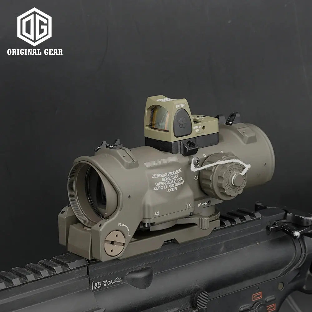 Viseur Tactique DR 1-4X GEN3 Double Fonction avec Réticule Rouge – Optique de Précision pour Fusil, Airsoft et Tir de Chasse Ma boutique