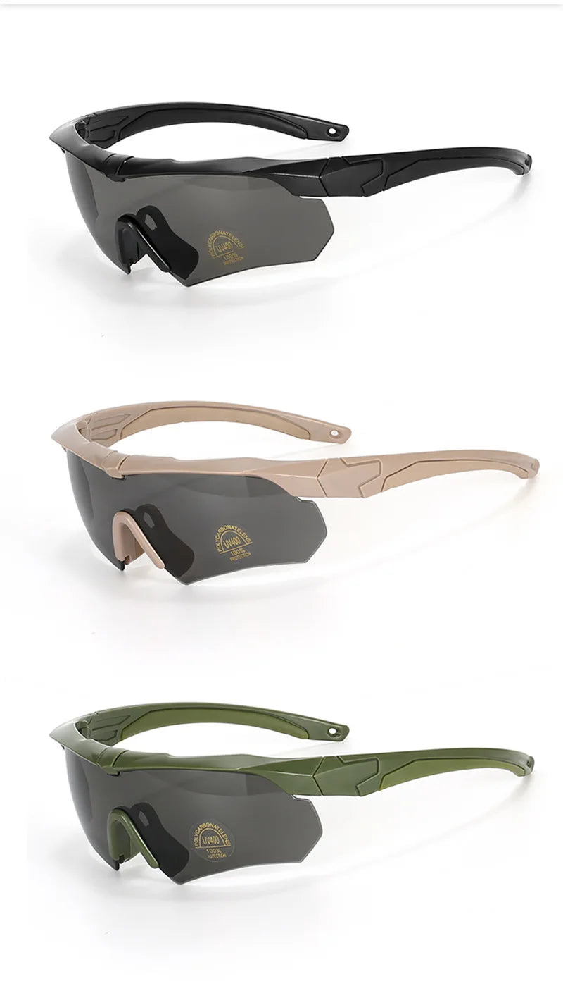 Lunettes Tactiques Polarisées – Set 3 Verres Interchangeables - BLACKBEARD OUTDOOR INDUSTRIES