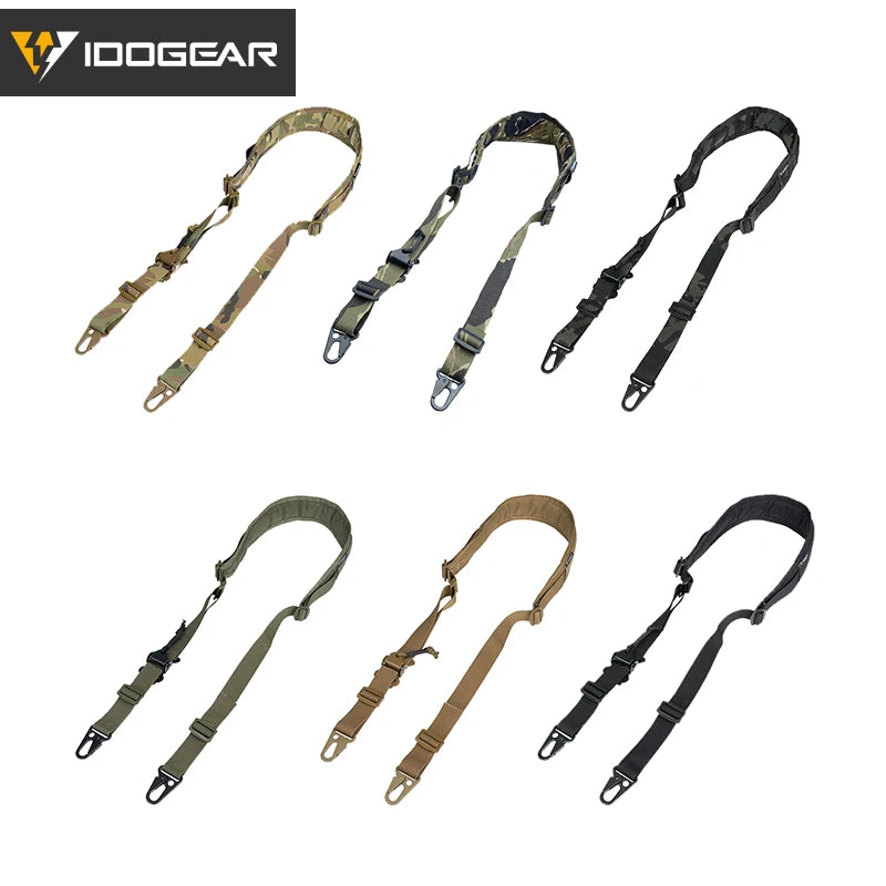 Sangle Tactique IDOGEAR – Modèle Slingster 2 Points – Ajustement Rapide – Coloris Ranger Green - BLACKBEARD OUTDOOR INDUSTRIES