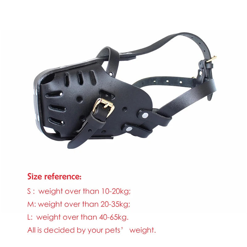 Muselière Panier en Cuir pour Chien – Anti-Morsure et Dressage | Pour Berger Allemand, Doberman, K9 Ma boutique