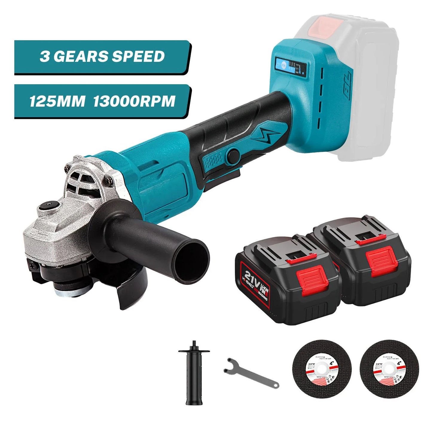 1000W 125MM Brushless Electric Angle Grinder – Meuleuse d’Angle Électrique Sans Balais - BLACKBEARD OUTDOOR INDUSTRIES