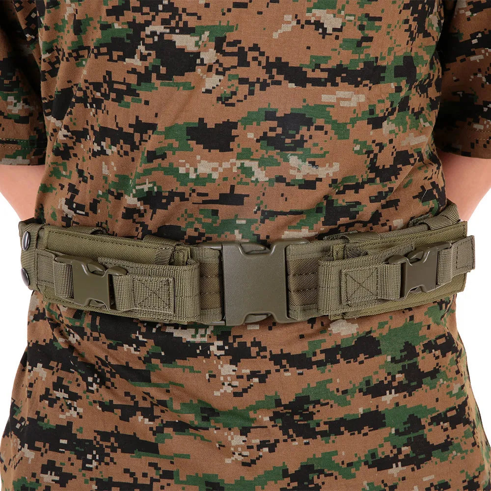 Ceinture Tactique de Combat avec Pochette pour Chargeur – Ceinture de Sécurité à Libération Rapide pour Entraînement Airsoft et Chasse BLACKBEARD OUTDOOR INDUSTRIES