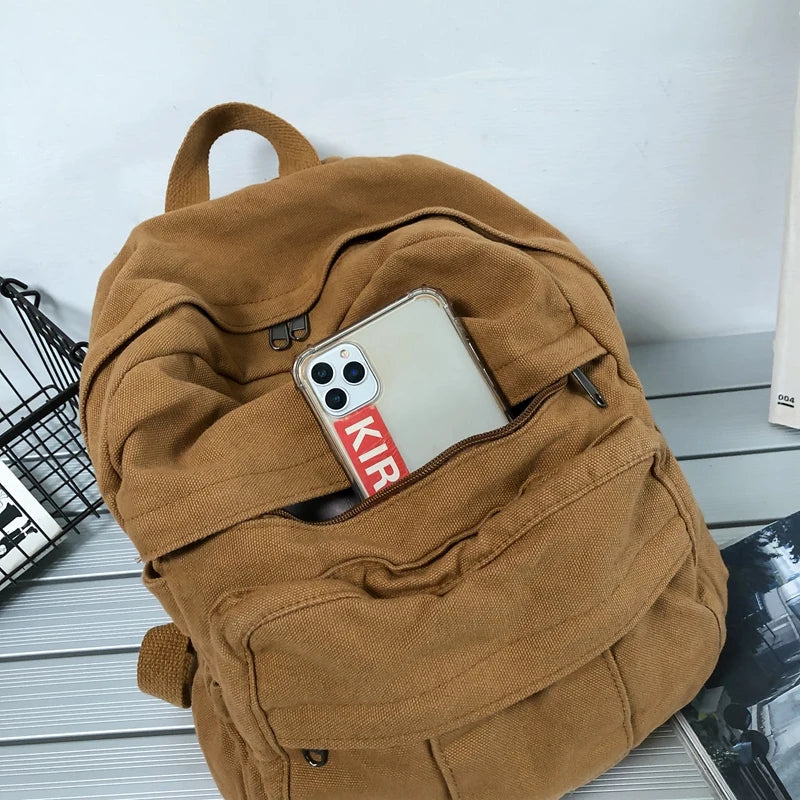 Sac à Dos Scolaire en Tissu pour Fille – Nouveau Sac à Dos Fashion Vintage - BLACKBEARD OUTDOOR INDUSTRIES