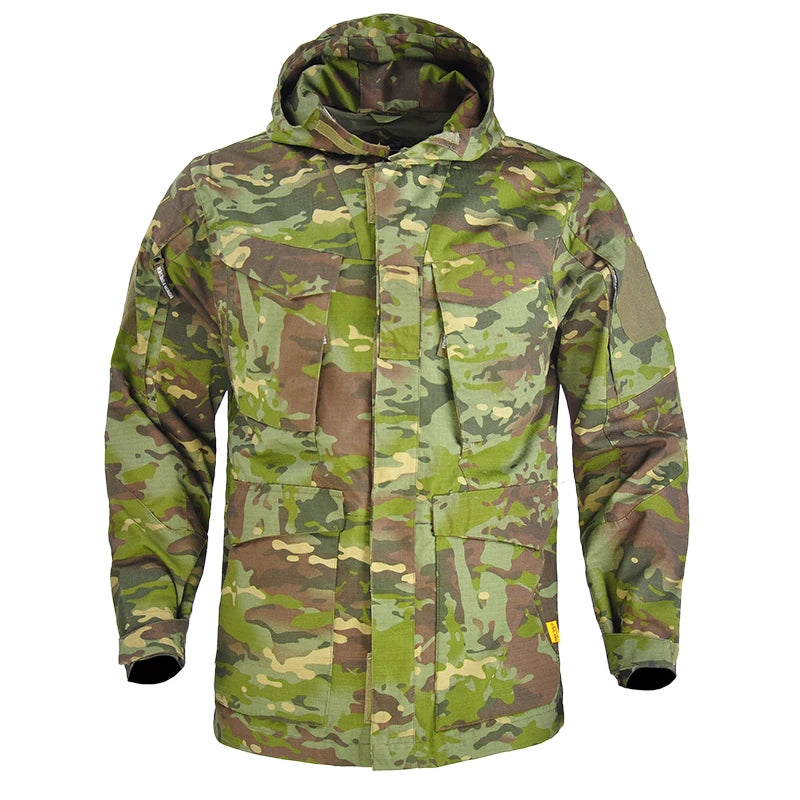 Veste Tactique M65 Camouflage Homme – Veste de Randonnée Imperméable avec Capuche - BLACKBEARD OUTDOOR INDUSTRIES