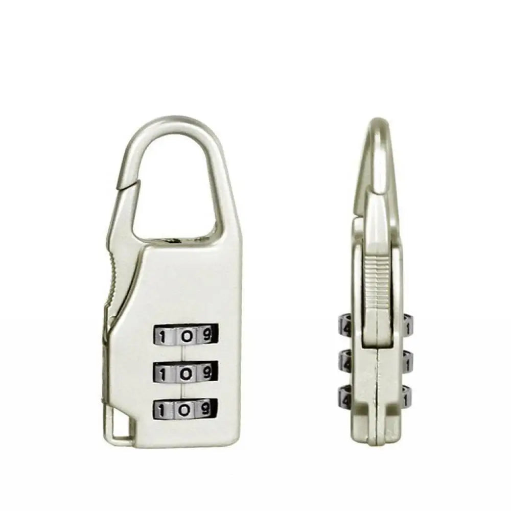 Mini Cadenas de Voyage en Alliage d'Aluminium – Cadenas à 3 Chiffres Réinitialisables, Code de Sécurité pour Valise, Sac et Accessoires - BLACKBEARD OUTDOOR INDUSTRIES