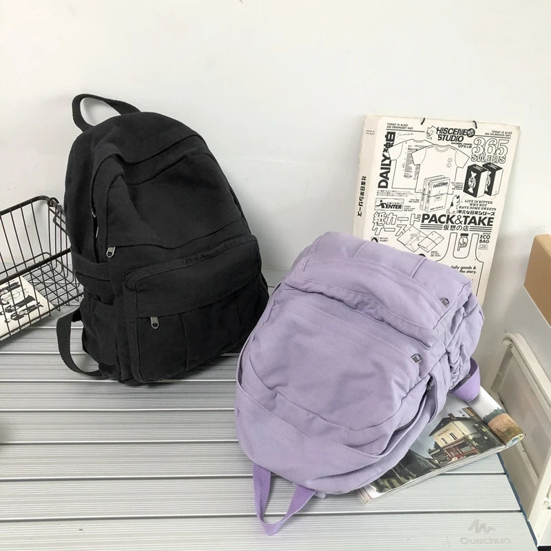 Sac à Dos Scolaire en Tissu pour Fille – Nouveau Sac à Dos Fashion Vintage - BLACKBEARD OUTDOOR INDUSTRIES