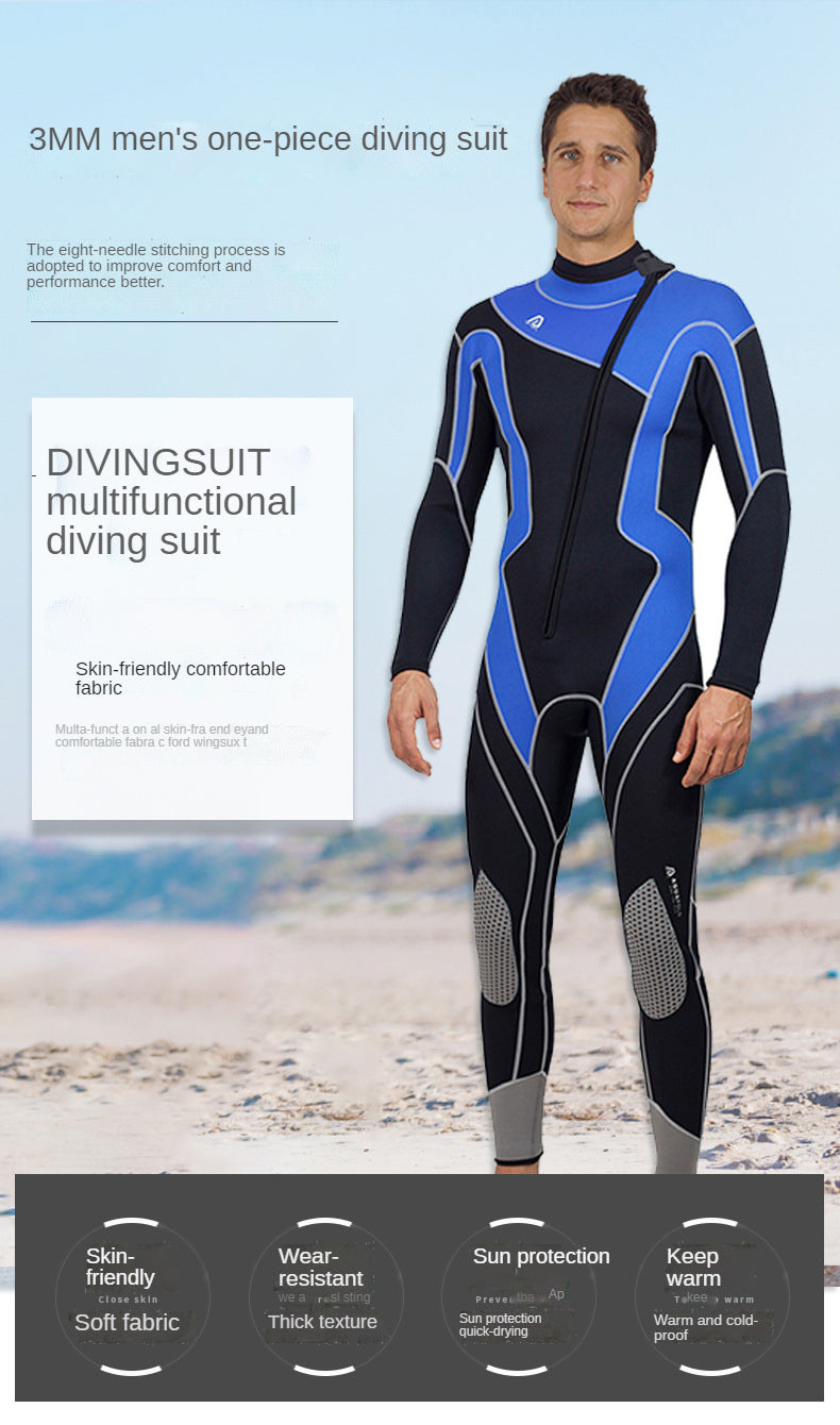 Combinaison de Plongée Homme 3MM Néoprène – Natation, Surf, Plongée, Snorkeling - BLACKBEARD OUTDOOR INDUSTRIES