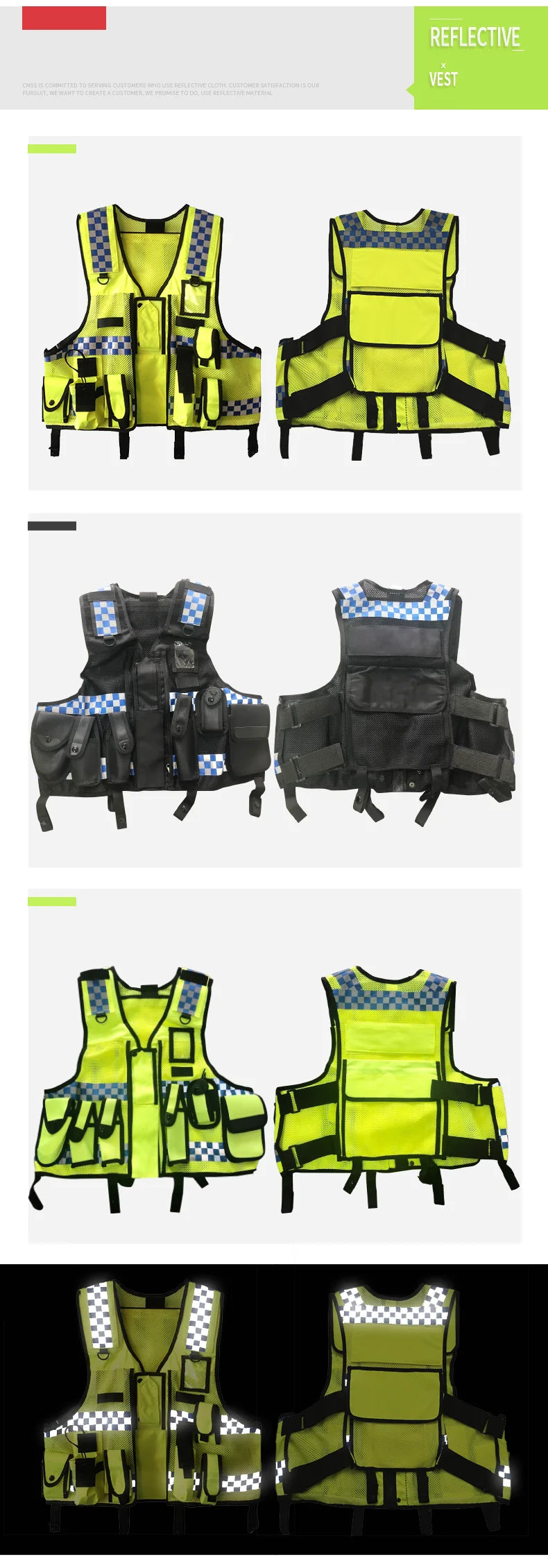 Gilet de Sécurité Tactique - Haute Visibilité pour Patrouille et Travail BLACKBEARD OUTDOOR INDUSTRIES