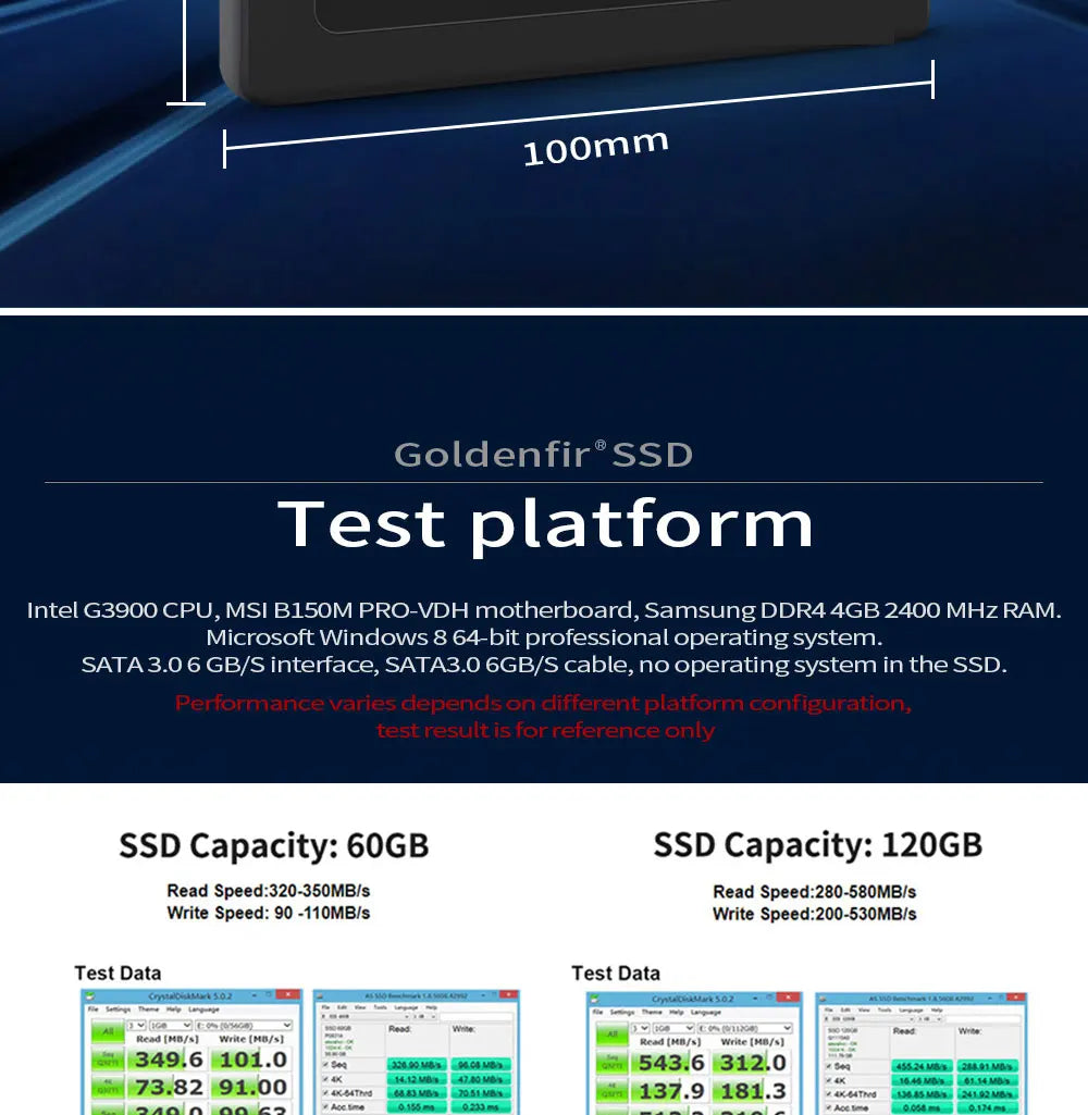 Goldenfir SSD 128GB SATAIII SSD 512GB 480GB 256GB HD 1TB 500GB Hard Disk 2.5 Ma boutique