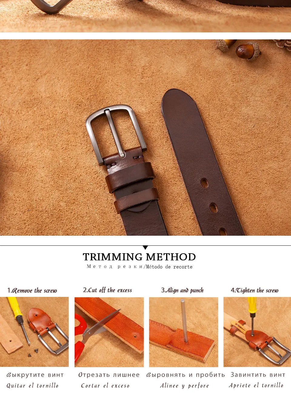 Ceinture en Cuir de Vache "Loading Fashion" - Luxe et Élégance pour Homme Ma boutique