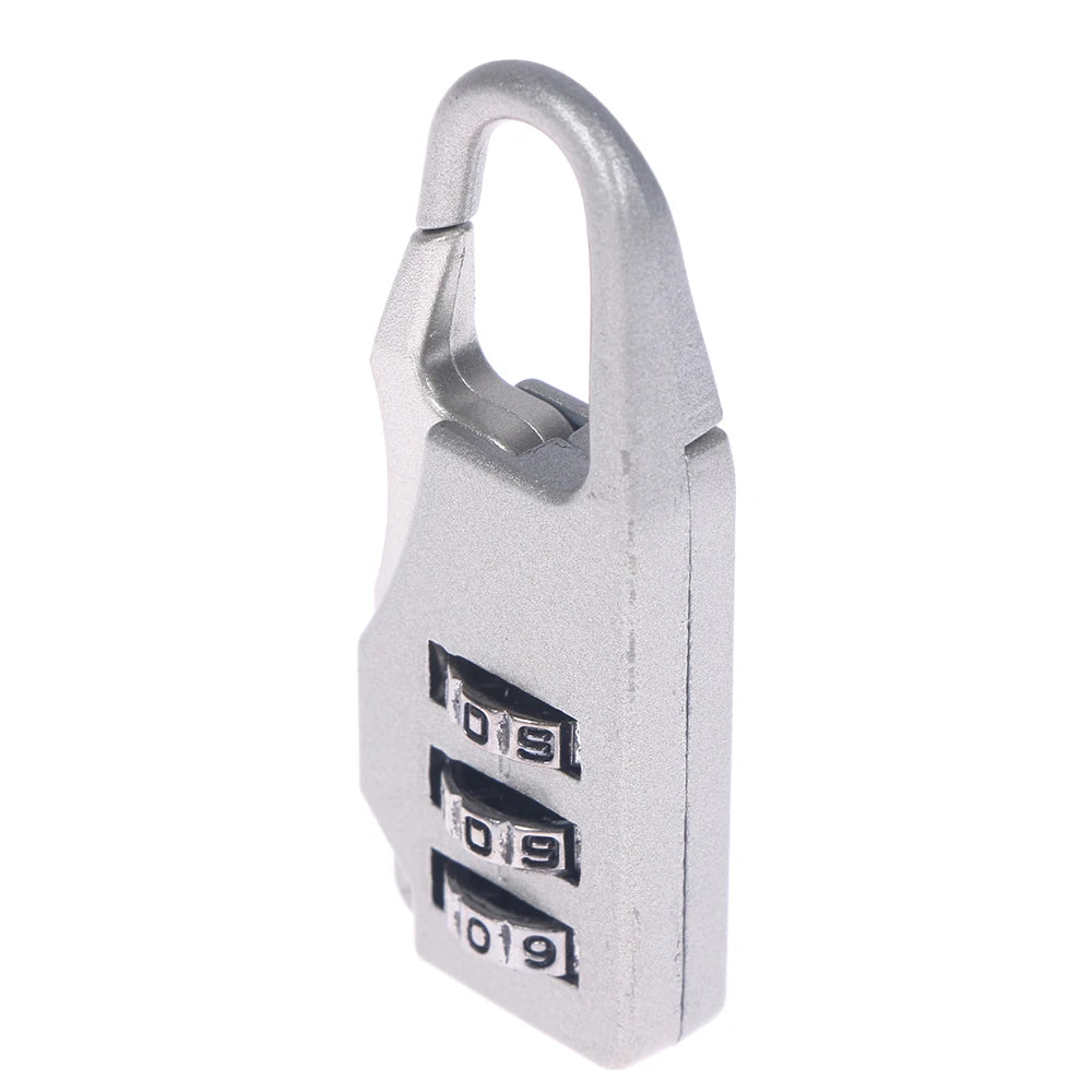 Mini Cadenas de Voyage en Alliage d'Aluminium – Cadenas à 3 Chiffres Réinitialisables, Code de Sécurité pour Valise, Sac et Accessoires - BLACKBEARD OUTDOOR INDUSTRIES