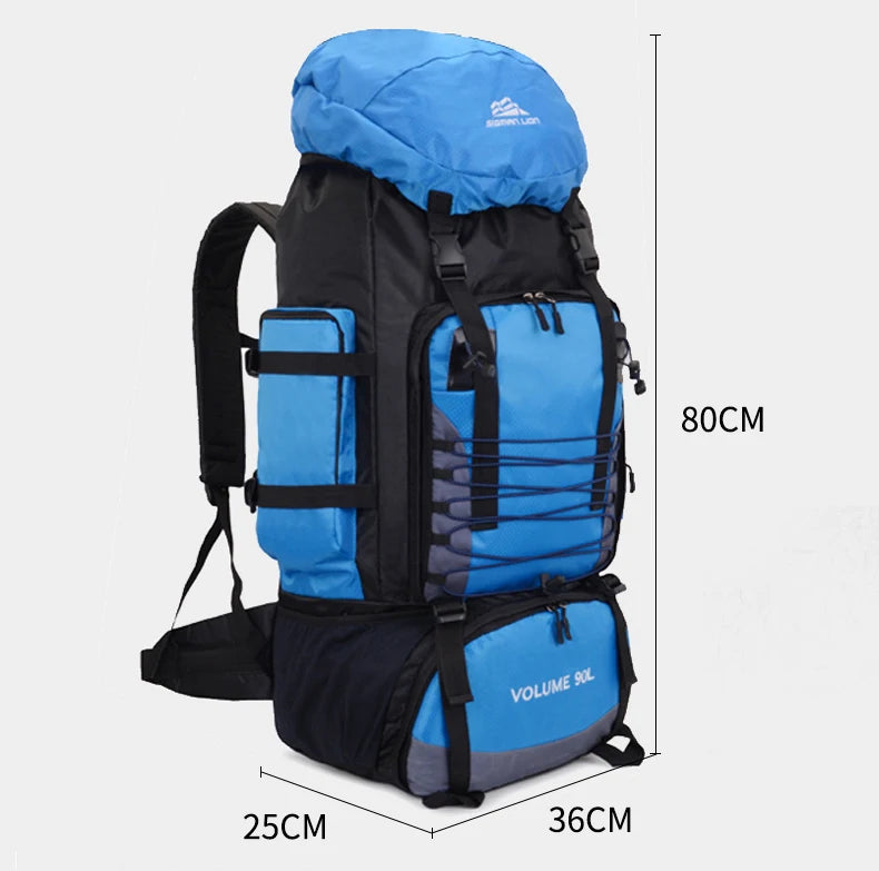 Sac à Dos de Voyage 90L - Sac de Camping, Randonnée, Montagne et Sport - Homme & Femme - BLACKBEARD OUTDOOR INDUSTRIES