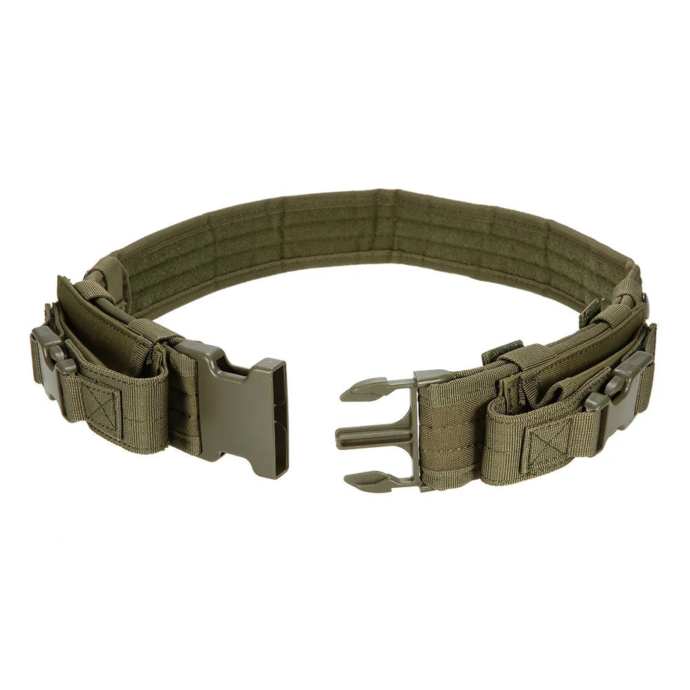 Ceinture Tactique de Combat avec Pochette pour Chargeur – Ceinture de Sécurité à Libération Rapide pour Entraînement Airsoft et Chasse BLACKBEARD OUTDOOR INDUSTRIES