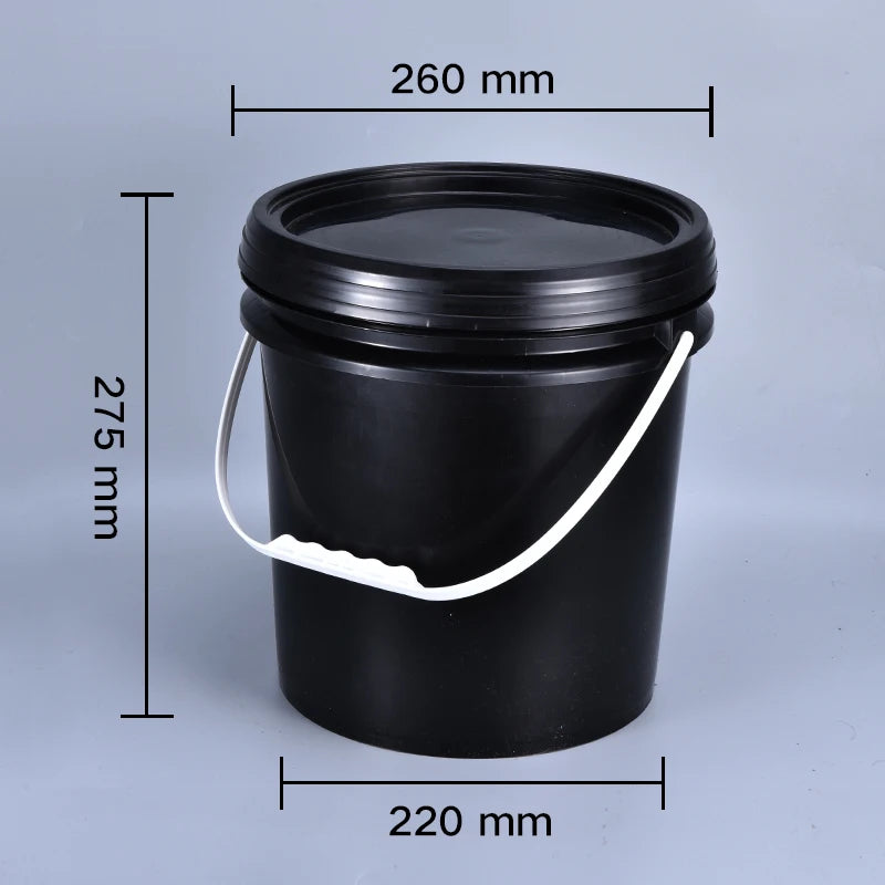 Seau en Plastique Alimentaire Épais 10L avec Couvercle et Poignée - BLACKBEARD OUTDOOR INDUSTRIES