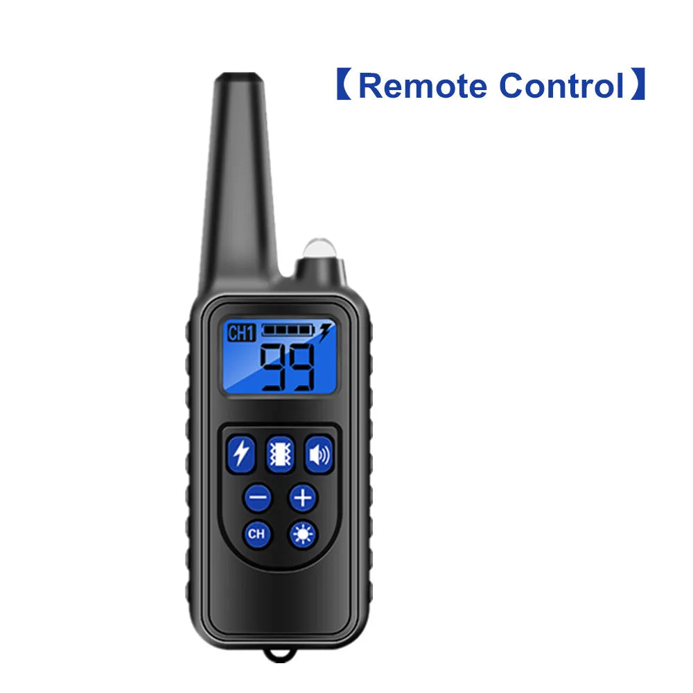 Collier d’Éducation Électrique pour Chien – Étanche, Rechargeable, Télécommande 800m | Anti-Aboiement & Dressage (Choc / Vibration / Son) Ma boutique