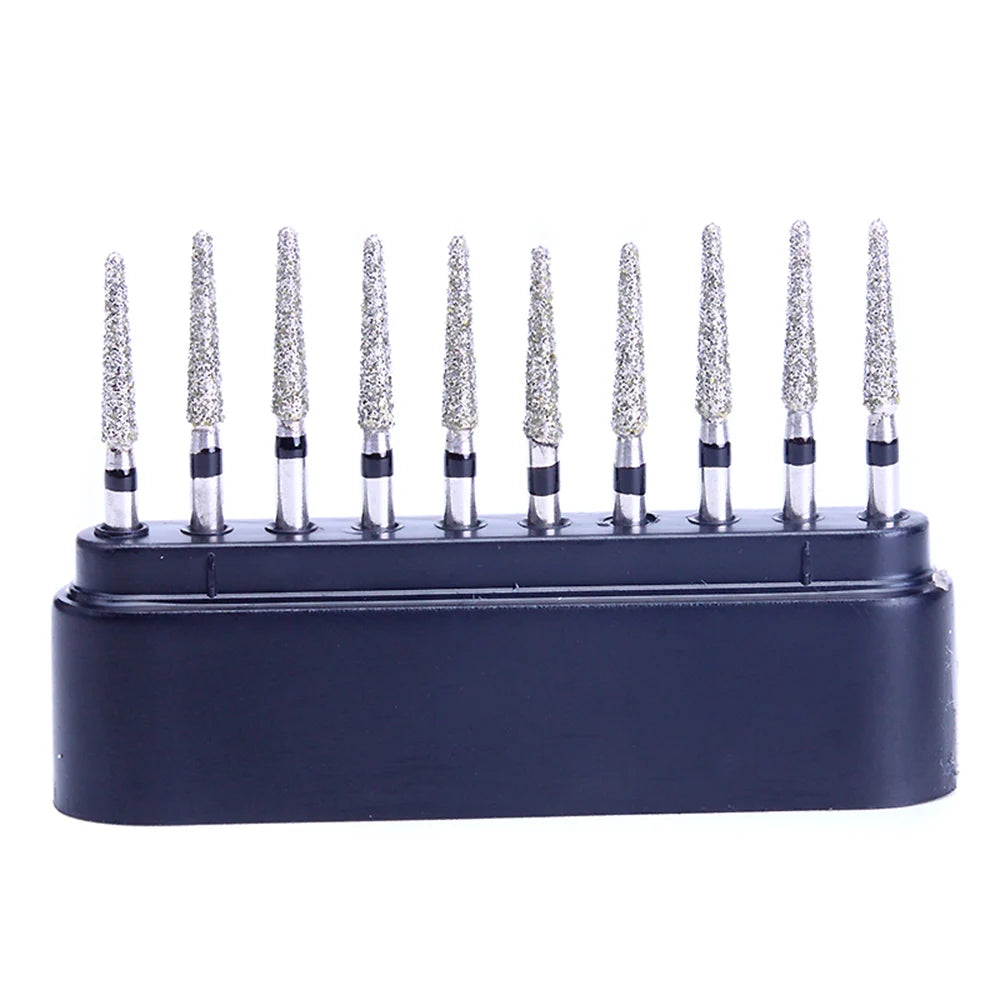 AZDENT Lot de 10 Fraises Dentaires Diamantées Ball Round Type FG 1.6mm – 25mm pour Turbine Haute Vitesse Ma boutique