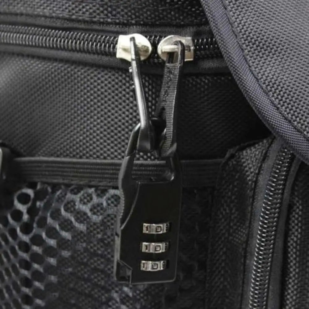 Mini Cadenas de Voyage en Alliage d'Aluminium – Cadenas à 3 Chiffres Réinitialisables, Code de Sécurité pour Valise, Sac et Accessoires - BLACKBEARD OUTDOOR INDUSTRIES