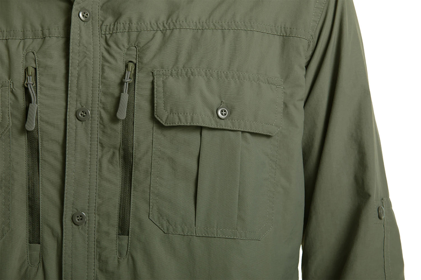 Chemise Homme TACVASEN | Manches Longues | Séchage Rapide | Protection UV | Poches Zippées | Randonnée & Travail Extérieur - BLACKBEARD OUTDOOR INDUSTRIES