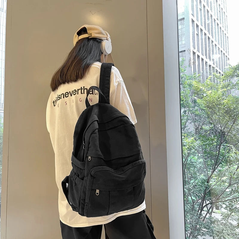 Sac à Dos Scolaire en Tissu pour Fille – Nouveau Sac à Dos Fashion Vintage - BLACKBEARD OUTDOOR INDUSTRIES