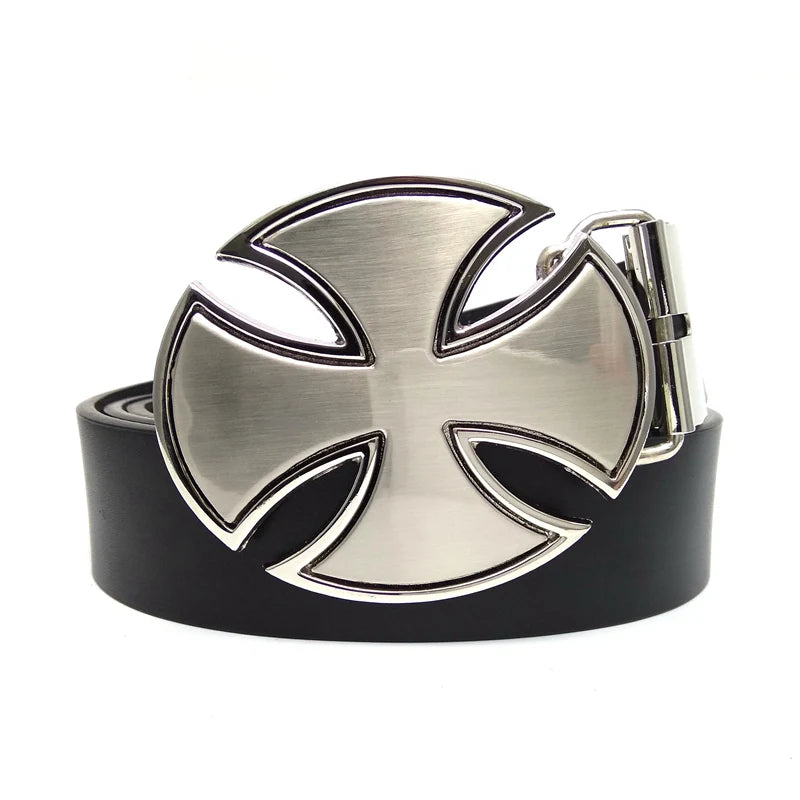Ceinture en Cuir PU avec Boucle Métallique XXL pour Hommes - Accessoires Western Cowboy Ma boutique