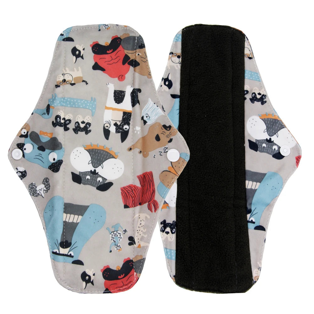 VEJYO – Lot de 5 Serviettes Hygiéniques Lavables en Charbon de Bambou Réutilisables Ma boutique