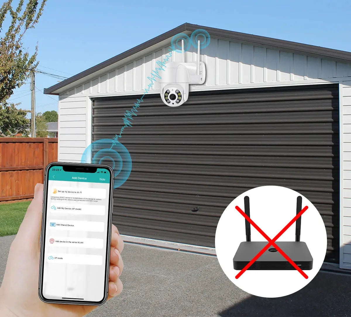 Caméra de Surveillance Extérieure PANEPO A8H – 8MP WiFi | Zoom 4X | Vision Nocturne Couleur | Détection Humaine AI | Étanche IP66 Ma boutique