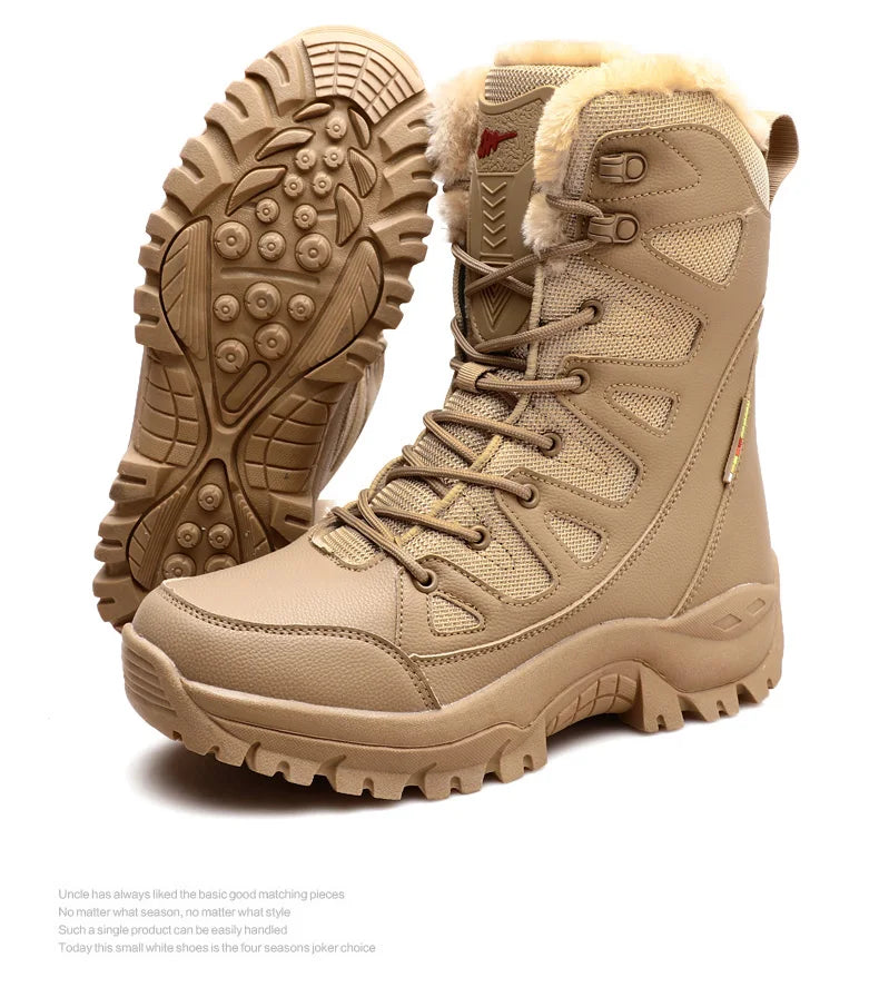 Bottes d'Hiver Femme Moipheng - Super Chaleur, Taille Plus, Chaussures à Plateforme, Bottes Moto à mi-mollet avec Doublure en Fourrure - Zapatos Para Mujer - BLACKBEARD OUTDOOR INDUSTRIES