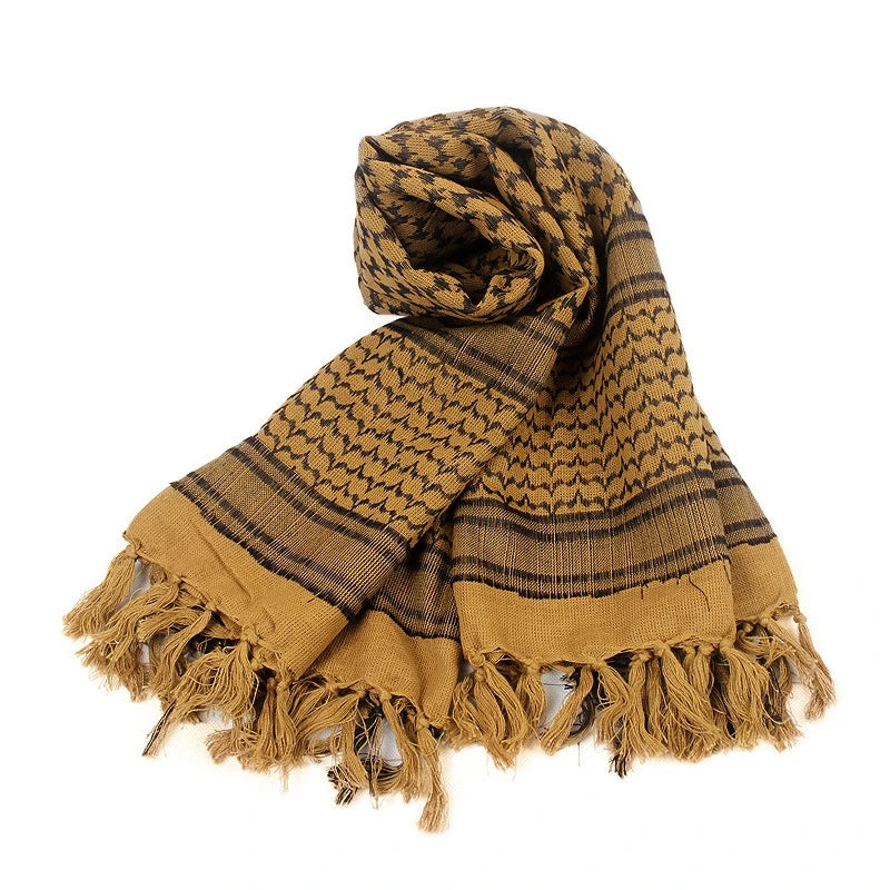 Tactical Keffiyeh Shemagh – Écharpe Arabe Tactique en Coton et Polyester | Foulard, Chèche, Cache-Cou pour Protection Contre le Vent, le Soleil et le Froid - BLACKBEARD OUTDOOR INDUSTRIES