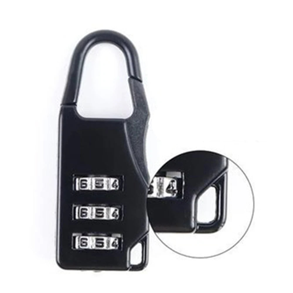 Mini Cadenas de Voyage en Alliage d'Aluminium – Cadenas à 3 Chiffres Réinitialisables, Code de Sécurité pour Valise, Sac et Accessoires - BLACKBEARD OUTDOOR INDUSTRIES