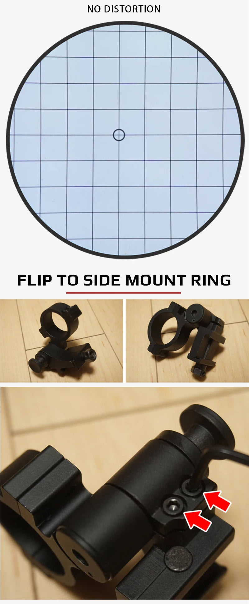 Vector Optics Magnifier 3x, 4x, 5x avec Monture à Pivot – Amplificateur de Précision pour Viseur Point Rouge (Compatible avec Maverick Scrapper) - BLACKBEARD OUTDOOR INDUSTRIES