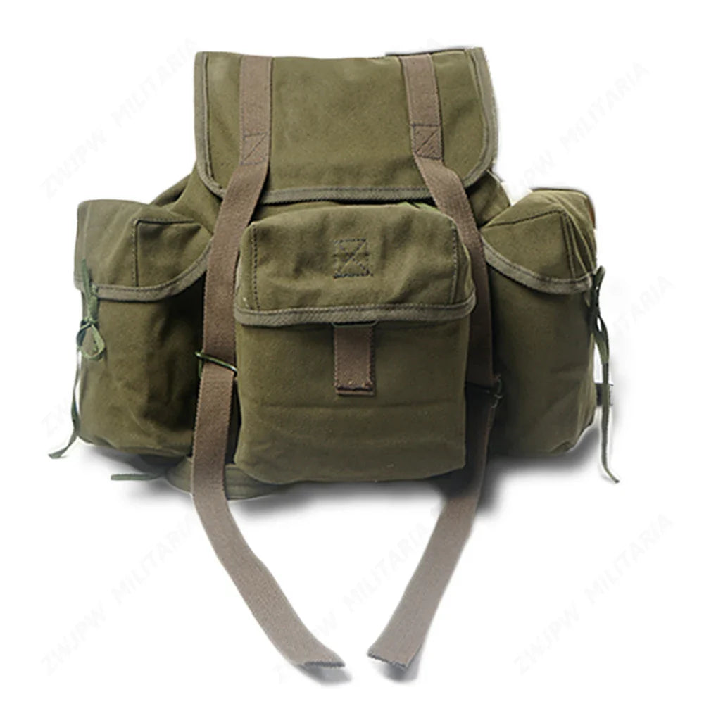 Sac Militaire WW2 US Army M14 – Sac à Dos en Toile de Lin, Kaki et Vert Armée - BLACKBEARD OUTDOOR INDUSTRIES