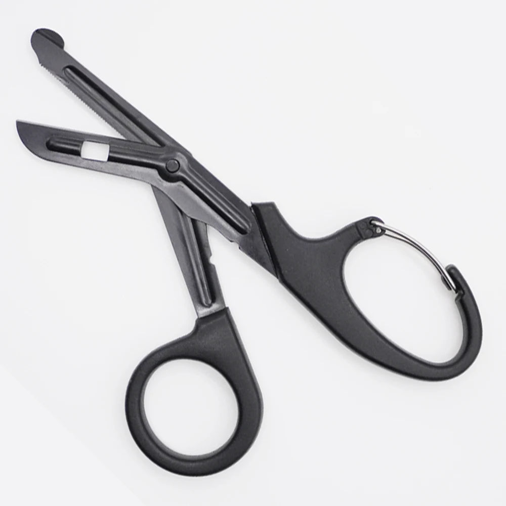 RHINO RESCUE - Ciseaux de Traumatologie 7,5" en Acier Inoxydable Premium avec Lames Anti-Adhésives et Revêtement Fluoré - 1 Pièce - BLACKBEARD OUTDOOR INDUSTRIES