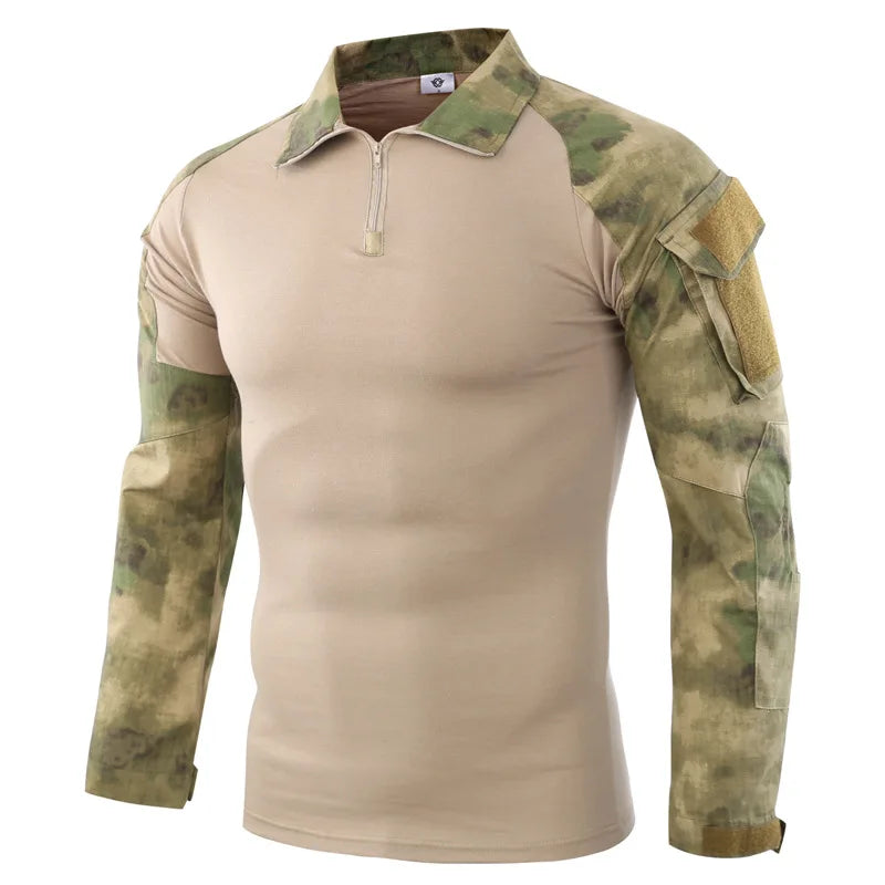 🪖 Chemise de Combat Camouflage Homme – TOMITANY Airsoft | Paintball | Randonnée | Tactique | Manches longues - BLACKBEARD OUTDOOR INDUSTRIES