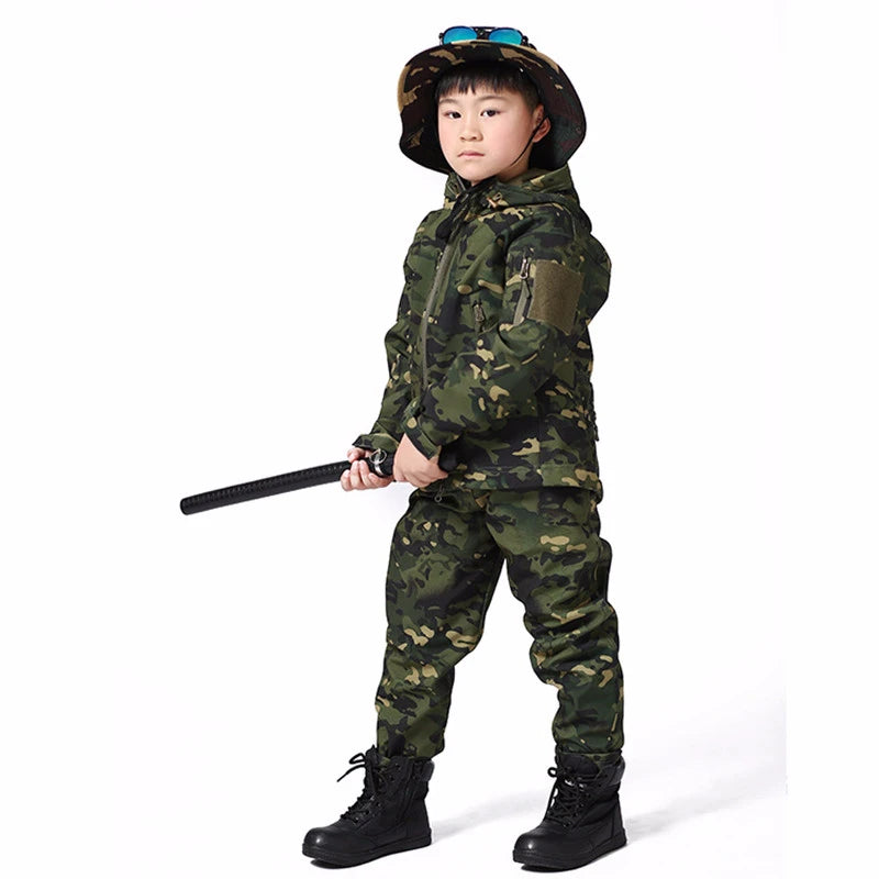 ensemble softshell camouflage pour enfant Ma boutique
