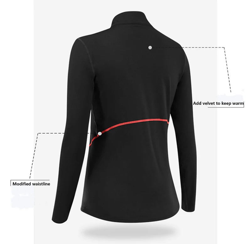 Ensemble de Sous-Vêtements Thermiques pour Femmes – T-Shirt à Col Montant et legging en Polyester et Spandex, Séchage Rapide, Chaud et Respirant - BLACKBEARD OUTDOOR INDUSTRIES