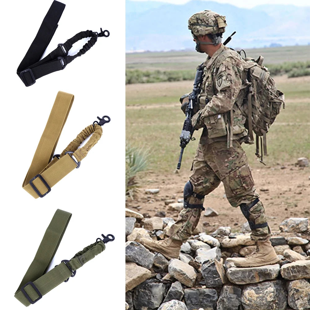 Sangle Tactique pour Fusil – 1, 2 ou 3 Points – Réglable avec Élastique Bungee - BLACKBEARD OUTDOOR INDUSTRIES