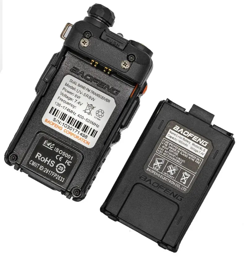 Baofeng UV-5R 8W – Radio Bidirectionnelle Haute Puissance | Jusqu’à 15 km de Portée Ma boutique