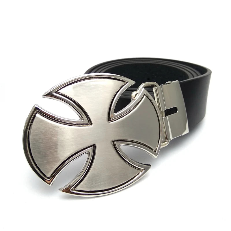 Ceinture en Cuir PU avec Boucle Métallique XXL pour Hommes - Accessoires Western Cowboy Ma boutique