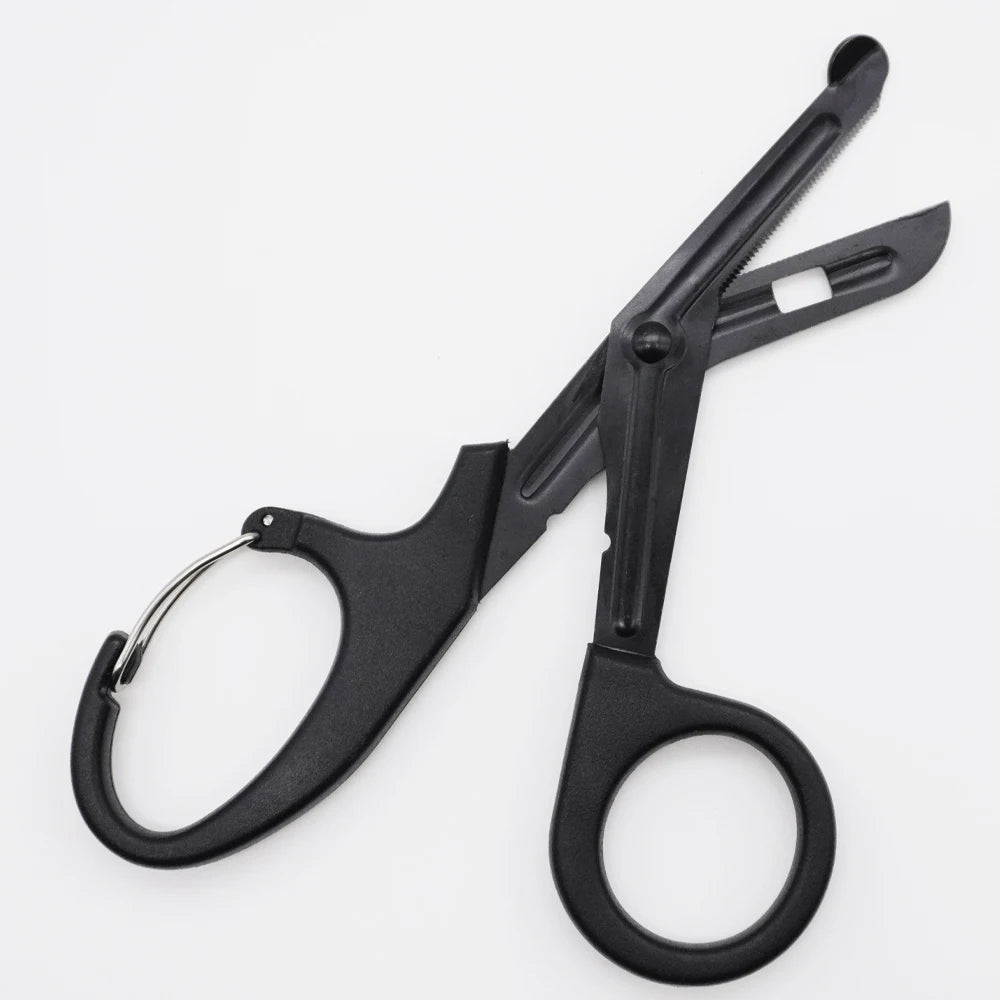 RHINO RESCUE - Ciseaux de Traumatologie 7,5" en Acier Inoxydable Premium avec Lames Anti-Adhésives et Revêtement Fluoré - 1 Pièce - BLACKBEARD OUTDOOR INDUSTRIES
