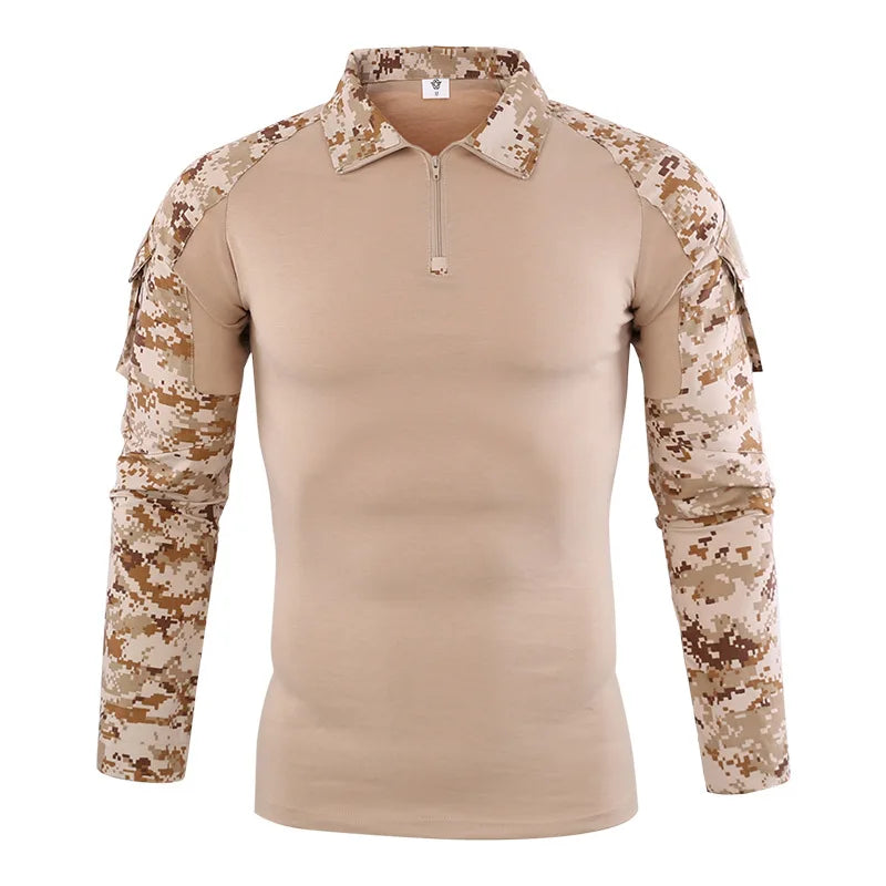 🪖 Chemise de Combat Camouflage Homme – TOMITANY Airsoft | Paintball | Randonnée | Tactique | Manches longues - BLACKBEARD OUTDOOR INDUSTRIES