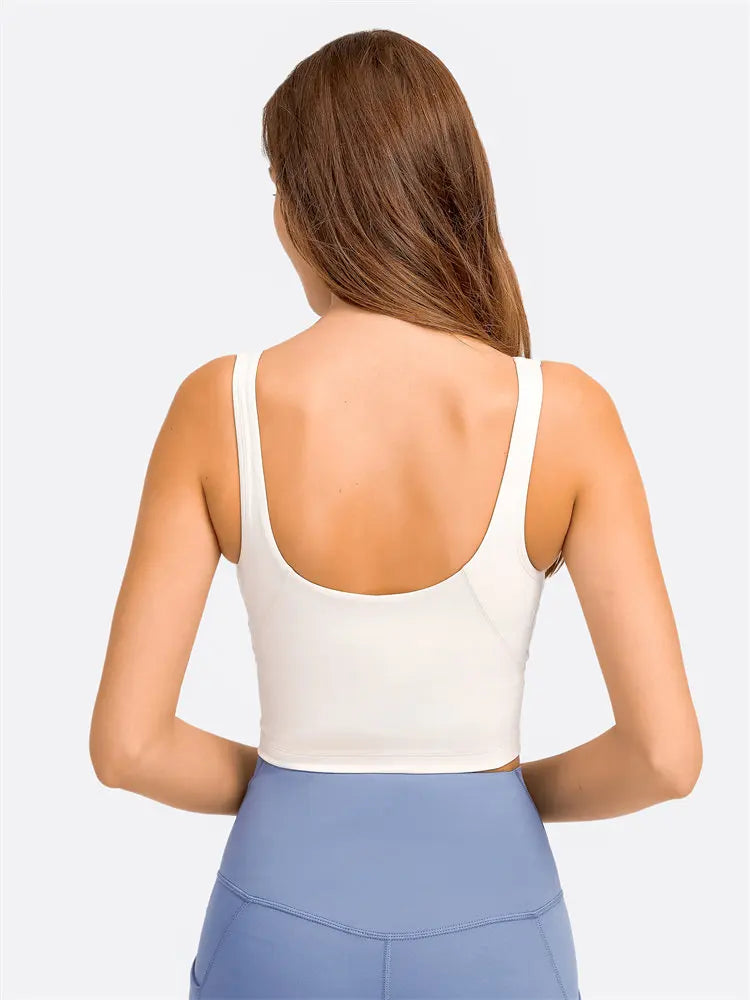 Débardeur NEPOAGYM PASSION avec Soutien-Gorge Intégré – Crop Top Longline avec Coussinets Amovibles pour Yoga et Gym - BLACKBEARD OUTDOOR INDUSTRIES