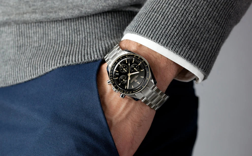 PAGANI DESIGN PD-1701 Moonwatch 2025 – Hommage à la CK2998 – Montre Homme Quartz Chronographe de Luxe - BLACKBEARD OUTDOOR INDUSTRIES