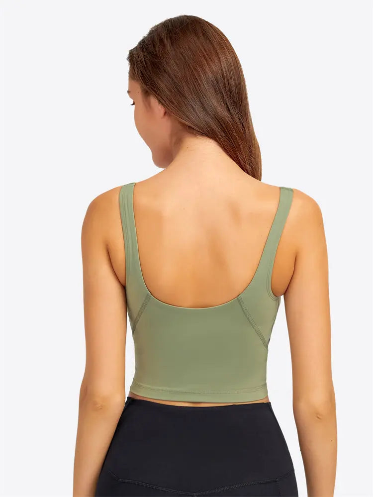 Débardeur NEPOAGYM PASSION avec Soutien-Gorge Intégré – Crop Top Longline avec Coussinets Amovibles pour Yoga et Gym - BLACKBEARD OUTDOOR INDUSTRIES