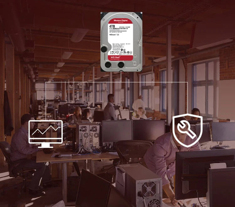 Western Digital WD Red 1TB 2TB 3TB 4TB 6TB NAS 3.5" Internal Hard Drive SATA 6Gb/s Ma boutique